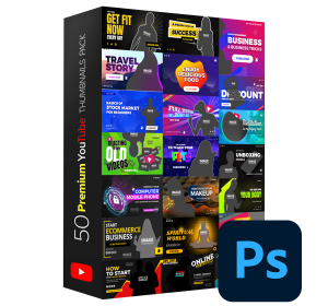 50 Premium YouTube Thumbnails Pack