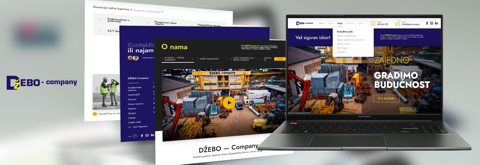 DŽEBO Company WordPress Website Development