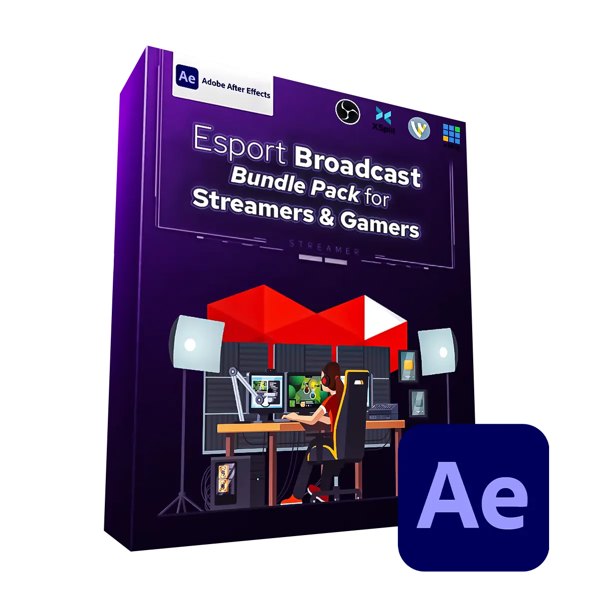 Esport Broadcast Bundle Pack for Streamers & Gamers